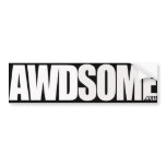 awdsome black and white smoke bumper stickers