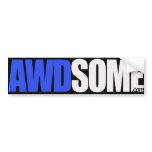 awdsome blue bumper stickers