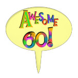 Awesome 60 Birthday Cake Topper
