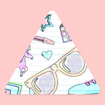 Awesome 80's Coloring Book Pattern stickers