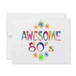 Awesome 80s invitations
