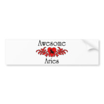 Awesome Aries Bumper Stickers