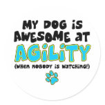 Awesome at Agility Sticker