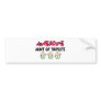AWESOME Aunt of TRIPLETS Bumper Stickers