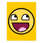 awesome /b/ smiley face postcards