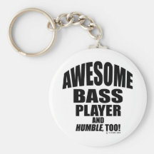 Awesome Bass Player Key Chain