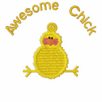 Awesome Chick Embroidered Polo Shirt