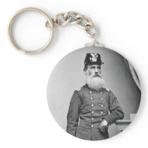 Awesome Civil War Beard, 1860s Keychain