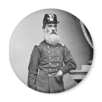 Awesome Civil War Beard, 1860s Refrigerator Magnet