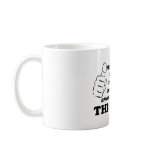 Awesome dad with thumbs coffee mug
