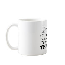 Awesome dad with thumbs coffee mug