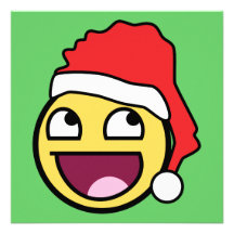 Awesome Face Santa Invitation