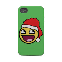 Awesome Face Santa Tough iPhone 4 Case