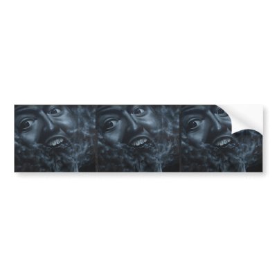 Awesome faces graffiti bumper stickers by OutOfLimits