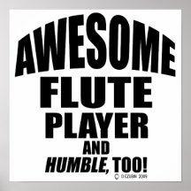 Awesome Flute Player Print