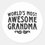 Awesome Grandma Stickers