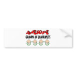 AWESOME GRANDPA of QUADRUPLETS Bumper Sticker