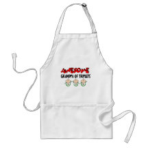AWESOME GRANDPA of TRIPLETS Aprons