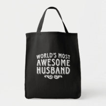 Awesome Husband Canvas Bags