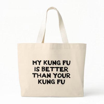Awesome Kung Fu Tote Bag by alternateworlds