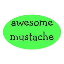 awesome moustache sticker