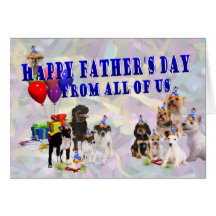 Awesome Multi Breed Happy Father’s Day Card
