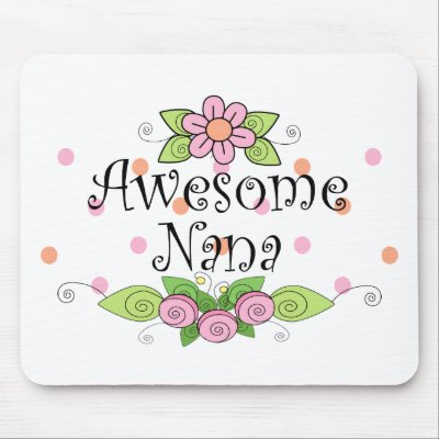 Awesome Nana T-Shirt by Grandparentlove