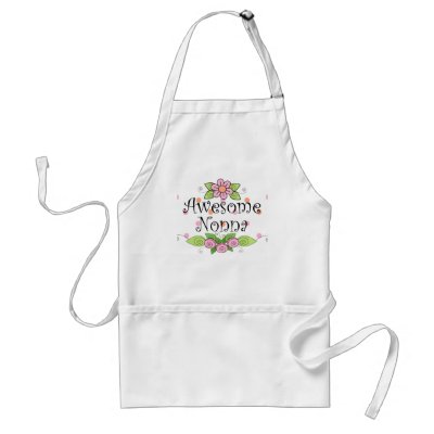 Awesome Nonna T-Shirt Aprons by Grandparentlove