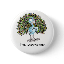 Awesome Peacock Button