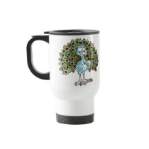 Awesome Peacock Travel Mug