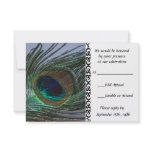 Awesome Peacock Wedding RSVP Cards