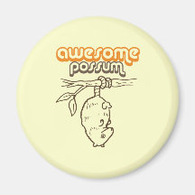 Awesome Possum Fridge Magnet
