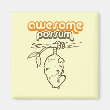 Awesome Possum Fridge Magnets