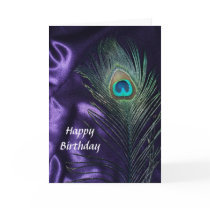 Awesome Purple Peacock Feather