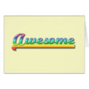 Awesome - Rainbow cards