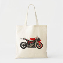 Awesome Red Racing Motorcycle Canvas Bags