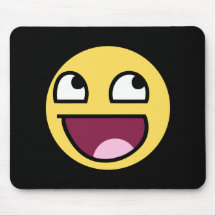 awesome smiley face awesome face mousepads