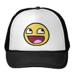 awesome smiley face awesome face trucker hats