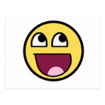 Awesome Smiley Internet Meme Postcards