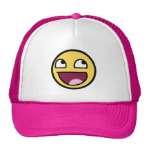 Awesome Smiley Mesh Hat