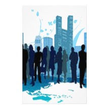 Awesome social design in blue stationery design