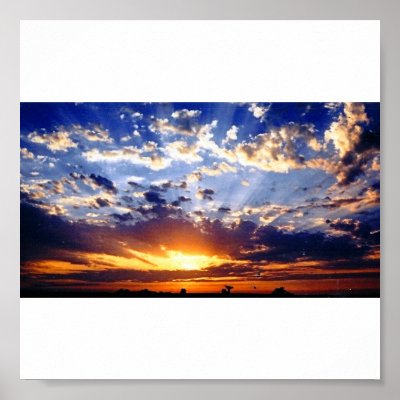 awesome sunset poster by jake0601