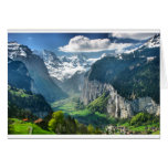 Awesome Switzerland Alps Greeting Card