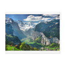 Awesome Switzerland Alps Post Card
