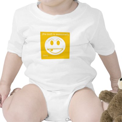 Awesome tooth- Baby shirt by Skrimbles