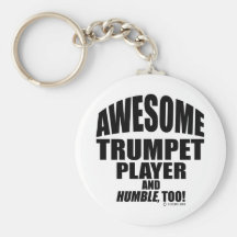 Awesome Trumpet Player Key Chains