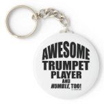 Awesome Trumpet Player keychains