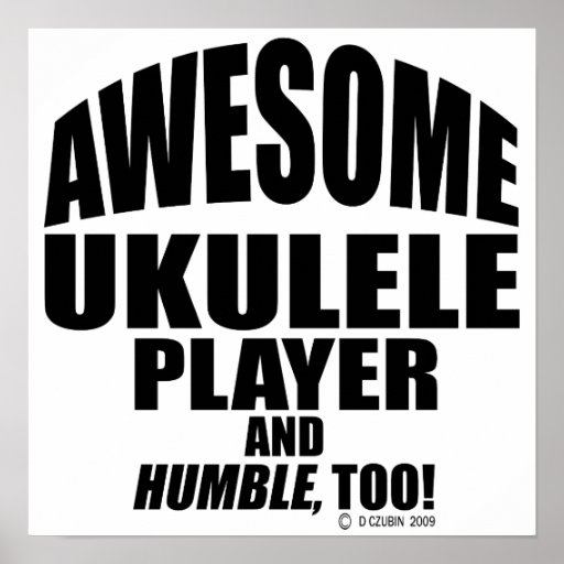 Awesome Ukulele Player Print