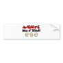 AWESOME UNCLE of TRIPLETS Bumper Sticker