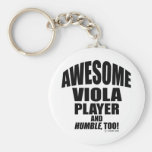 Awesome Viola Player Key Chains